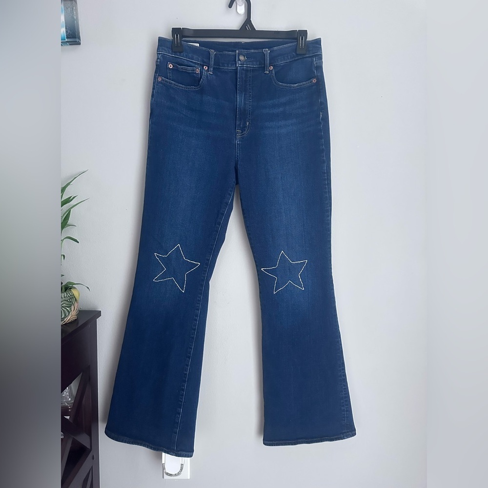 Gap Denim Women High Rise Flare Jeans Waist 31 Inch